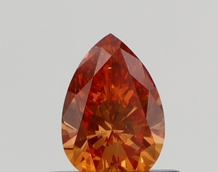Loose Diamond - PEAR 0.51ct Fancy Orange VS2: Loose Diamond - PEAR 0.51ct Fancy Orange VS2 Source: This is a real non-mined Diamond that has been grown in a lab Shape: PEAR Carats: 0.51 Color: Fancy Orange Certification: NONE Video: