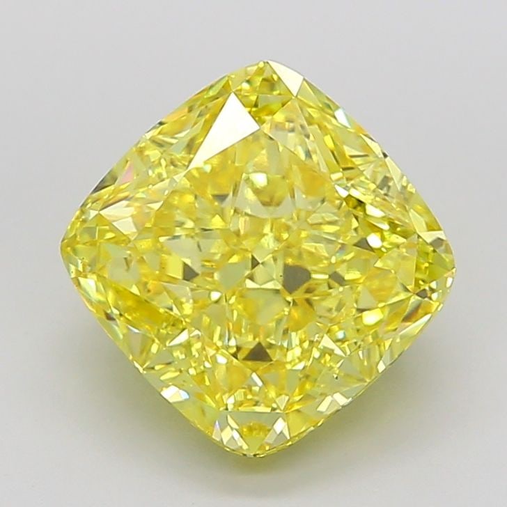 Loose Diamond - CUSHION MODIFIED 7.26ct Fancy Vivid Yellow VS1 (1 of 1)