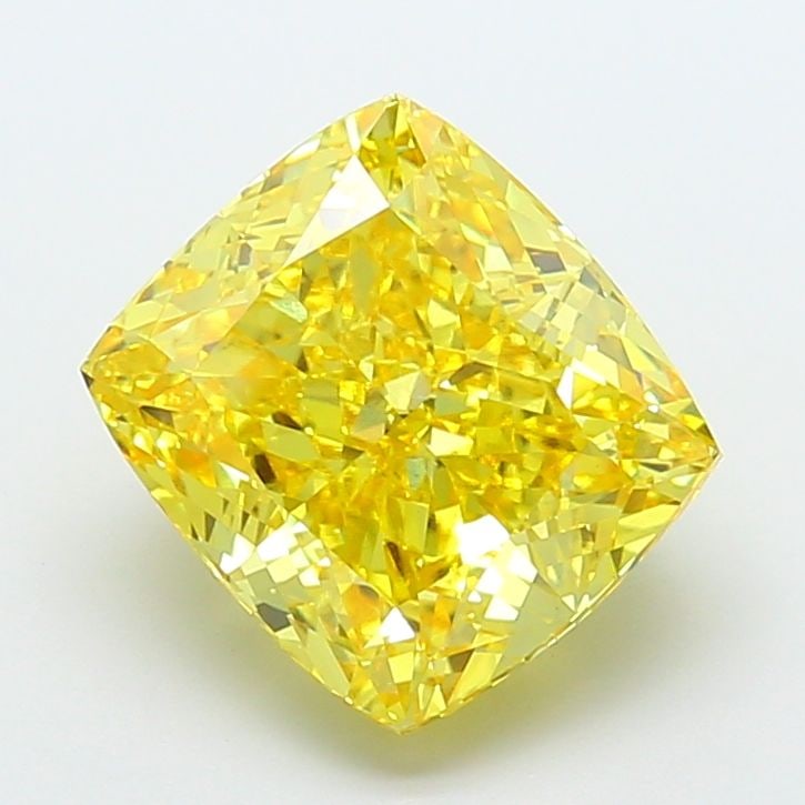 Loose Diamond - CUSHION MODIFIED 8.08ct Fancy Vivid Yellow VS1: Loose Diamond - CUSHION MODIFIED 8.08ct Fancy Vivid Yellow VS1 Source: This is a real non-mined Diamond that has been grown in a lab Shape: CUSHION MODIFIED Carats: 8.08 Color: Fancy Vivid Yellow Cert
