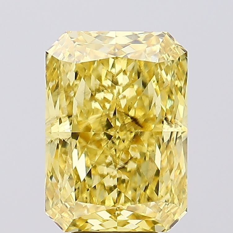 Loose Diamond - RADIANT 6.66ct Fancy Vivid Yellow SI1: Loose Diamond - RADIANT 6.66ct Fancy Vivid Yellow SI1 Source: This is a real non-mined Diamond that has been grown in a lab Shape: RADIANT Carats: 6.66 Color: Fancy Vivid Yellow Certification: IGI Vid