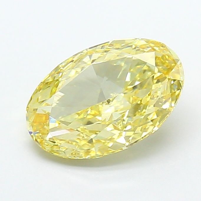 Loose Diamond - OVAL 2.53ct Fancy Intense Yellow VVS2: Loose Diamond - OVAL 2.53ct Fancy Intense Yellow VVS2 Source: This is a real non-mined Diamond that has been grown in a lab Shape: OVAL Carats: 2.53 Color: Fancy Intense Yellow Certification: IGI Vide
