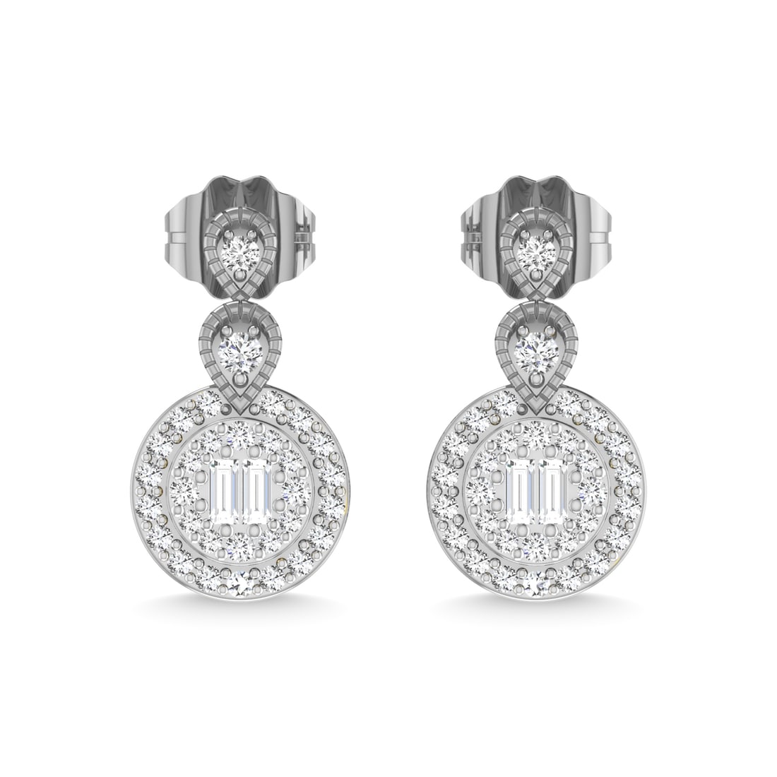 14K White Gold Diamond 1/3 Ct.Tw. Fashion Earrings: 14K White Gold Diamond 1/3 Ct.Tw. Fashion Earrings 14k White Gold Stone Color: G-h Stone Clarity: I2 This item may take 2-5 weeks for shipping. The Diamond Depot Guarantee: All items in this auction a