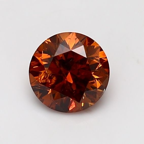 Loose Diamond - ROUND 1.0ct Fancy Deep Brownish Orange I3: Loose Diamond - ROUND 1.0ct Fancy Deep Brownish Orange I3 Source: Natural Shape: ROUND Carats: 1.0 Color: Fancy Deep Brownish Orange Certification: GIA Video: