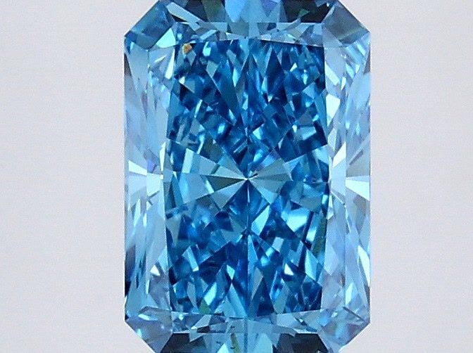 Loose Diamond - RADIANT 1.99ct Fancy Vivid Blue VS1: Loose Diamond - RADIANT 1.99ct Fancy Vivid Blue VS1 Source: This is a real non-mined Diamond that has been grown in a lab Shape: RADIANT Carats: 1.99 Color: Fancy Vivid Blue Certification: IGI Video: