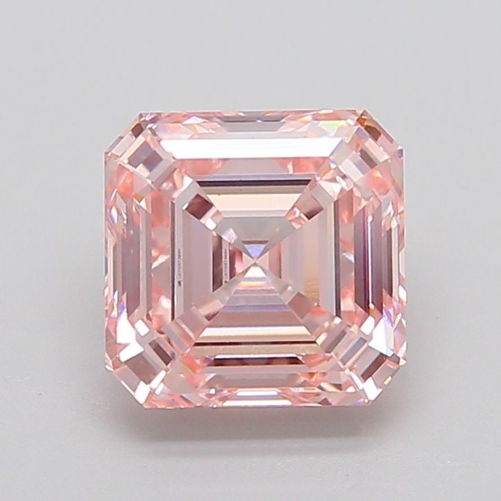 Loose Diamond - ASSCHER 4.84ct Fancy Intense Pink VS1: Loose Diamond - ASSCHER 4.84ct Fancy Intense Pink VS1 Source: This is a real non-mined Diamond that has been grown in a lab Shape: ASSCHER Carats: 4.84 Color: Fancy Intense Pink Certification: IGI Vid