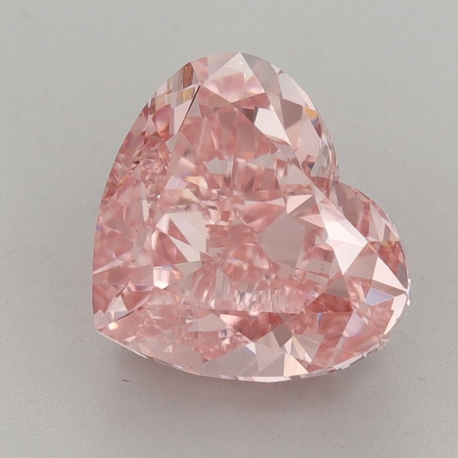 Loose Diamond - HEART 3.7ct Fancy Vivid Pink VVS2: Loose Diamond - HEART 3.7ct Fancy Vivid Pink VVS2 Source: This is a real non-mined Diamond that has been grown in a lab Shape: HEART Carats: 3.7 Color: Fancy Vivid Pink Certification: IGI Video: