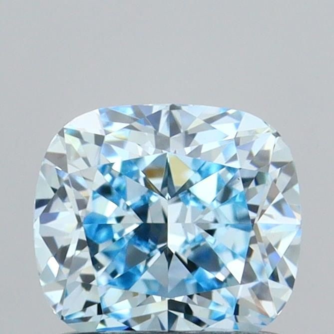 Loose Diamond - CUSHION MODIFIED 0.92ct Fancy Vivid Blue VVS2: Loose Diamond - CUSHION MODIFIED 0.92ct Fancy Vivid Blue VVS2 Source: This is a real non-mined Diamond that has been grown in a lab Shape: CUSHION MODIFIED Carats: 0.92 Color: Fancy Vivid Blue Certifi