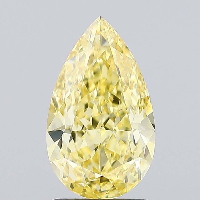 Loose Diamond - PEAR 2.02ct Fancy Intense Yellow VVS2: Loose Diamond - PEAR 2.02ct Fancy Intense Yellow VVS2 Source: This is a real non-mined Diamond that has been grown in a lab Shape: PEAR Carats: 2.02 Color: Fancy Intense Yellow Certification: IGI Vide