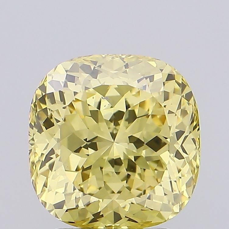 Loose Diamond - CUSHION MODIFIED 3.09ct Fancy Yellow VS1: Loose Diamond - CUSHION MODIFIED 3.09ct Fancy Yellow VS1 Source: This is a real non-mined Diamond that has been grown in a lab Shape: CUSHION MODIFIED Carats: 3.09 Color: Fancy Yellow Certification: I