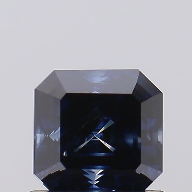 Loose Diamond - ASSCHER 1.0ct Fancy Dark Blue I2: Loose Diamond - ASSCHER 1.0ct Fancy Dark Blue I2 Source: This is a real non-mined Diamond that has been grown in a lab Shape: ASSCHER Carats: 1.0 Color: Fancy Dark Blue Certification: NONE Video: