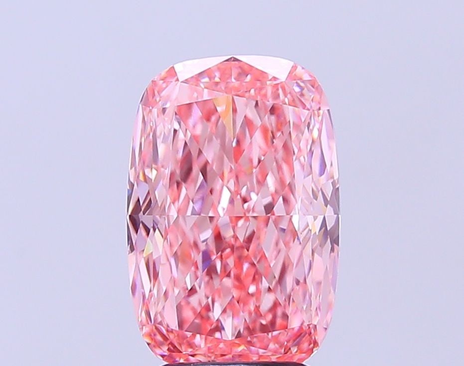 Loose Diamond - CUSHION MODIFIED 4.08ct Fancy Vivid Pink VVS2: Loose Diamond - CUSHION MODIFIED 4.08ct Fancy Vivid Pink VVS2 Source: This is a real non-mined Diamond that has been grown in a lab Shape: CUSHION MODIFIED Carats: 4.08 Color: Fancy Vivid Pink Certifi