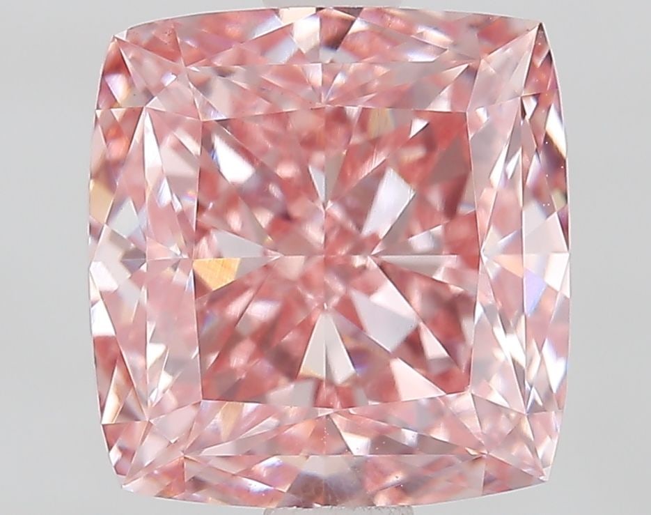 Loose Diamond - CUSHION MODIFIED 2.51ct Fancy Intense Pink VVS2: Loose Diamond - CUSHION MODIFIED 2.51ct Fancy Intense Pink VVS2 Source: This is a real non-mined Diamond that has been grown in a lab Shape: CUSHION MODIFIED Carats: 2.51 Color: Fancy Intense Pink Cer