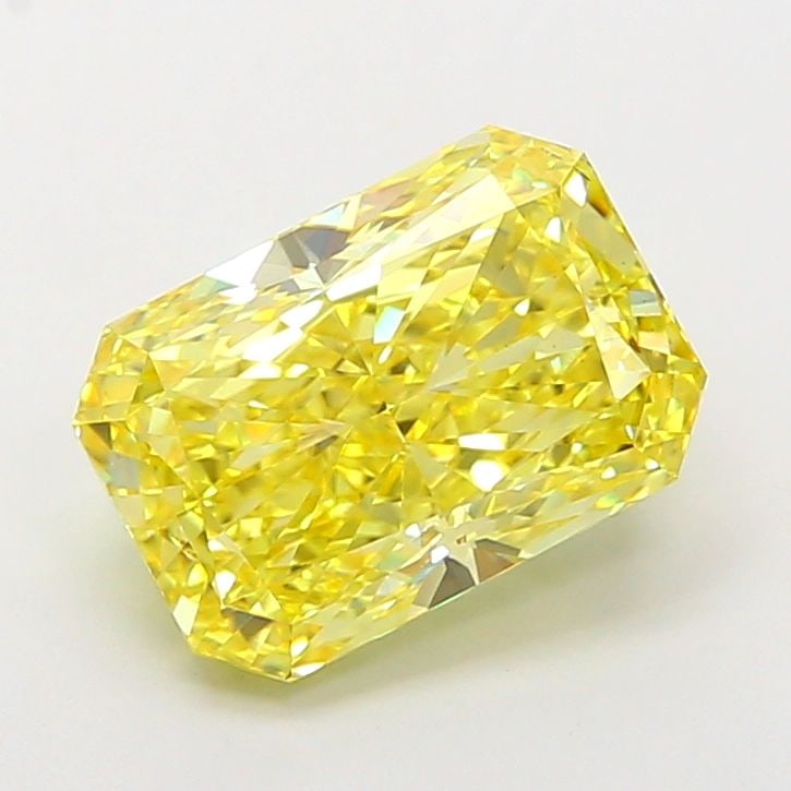 Loose Diamond - RADIANT 4.81ct Fancy Vivid Yellow VS2: Loose Diamond - RADIANT 4.81ct Fancy Vivid Yellow VS2 Source: This is a real non-mined Diamond that has been grown in a lab Shape: RADIANT Carats: 4.81 Color: Fancy Vivid Yellow Certification: IGI The
