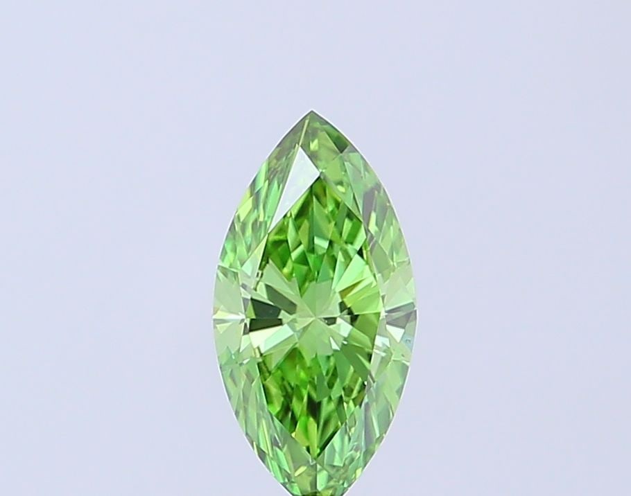 Loose Diamond - MARQUISE 0.74ct Fancy Vivid Green VS2: Loose Diamond - MARQUISE 0.74ct Fancy Vivid Green VS2 Source: This is a real non-mined Diamond that has been grown in a lab Shape: MARQUISE Carats: 0.74 Color: Fancy Vivid Green Certification: IGI