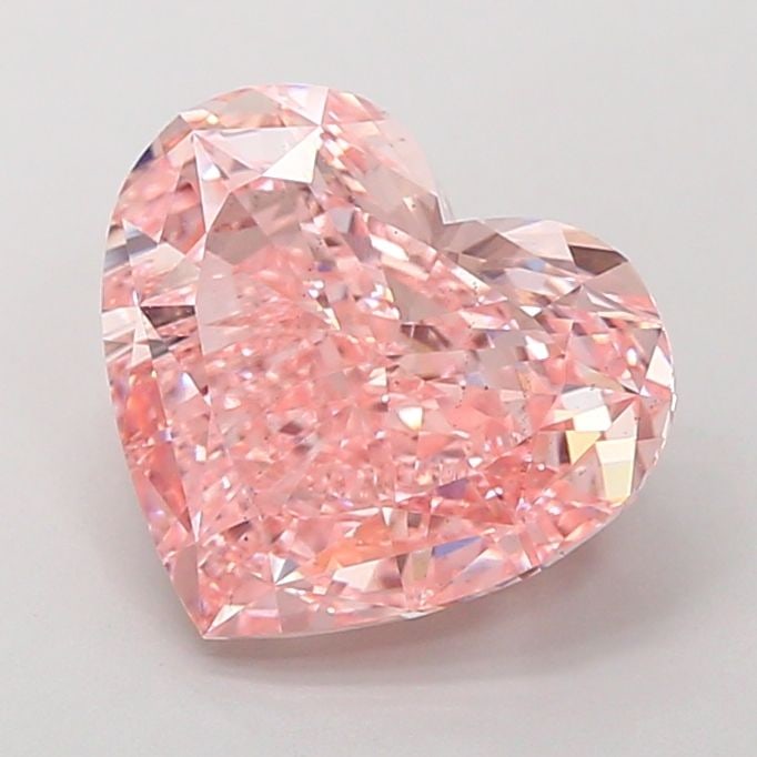 Loose Diamond - HEART 5.03ct Fancy Vivid Pink VS2: Loose Diamond - HEART 5.03ct Fancy Vivid Pink VS2 Source: This is a real non-mined Diamond that has been grown in a lab Shape: HEART Carats: 5.03 Color: Fancy Vivid Pink Certification: IGI Video: