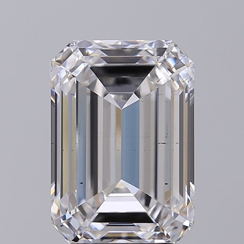 Loose Diamond - EMERALD 4.35ct E VS2: Loose Diamond - EMERALD 4.35ct E VS2 Source: This is a real non-mined Diamond that has been grown in a lab Shape: EMERALD Carats: 4.35 Color: E Clarity: VS2 Certification: IGI Video: