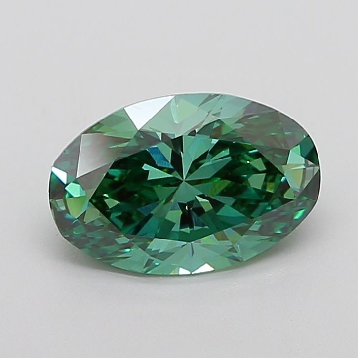 Loose Diamond - OVAL 3.07ct Fancy Vivid Green VS1: Loose Diamond - OVAL 3.07ct Fancy Vivid Green VS1 Source: This is a real non-mined Diamond that has been grown in a lab Shape: OVAL Carats: 3.07 Color: Fancy Vivid Green Certification: IGI Video: