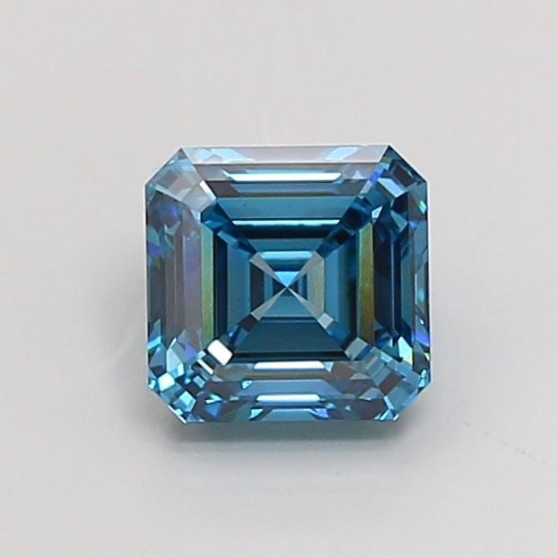 Loose Diamond - ASSCHER 2.01ct Fancy Vivid Blue VS1: Loose Diamond - ASSCHER 2.01ct Fancy Vivid Blue VS1 Source: This is a real non-mined Diamond that has been grown in a lab Shape: ASSCHER Carats: 2.01 Color: Fancy Vivid Blue Certification: IGI Video: