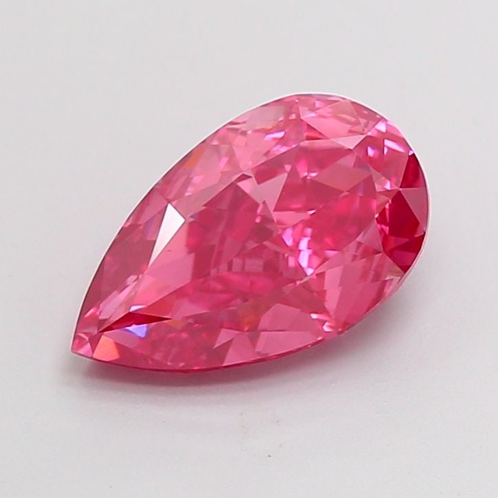 Loose Diamond - PEAR 2.01ct Fancy Vivid Pink VS1: Loose Diamond - PEAR 2.01ct Fancy Vivid Pink VS1 Source: This is a real non-mined Diamond that has been grown in a lab Shape: PEAR Carats: 2.01 Color: Fancy Vivid Pink Certification: IGI Video: