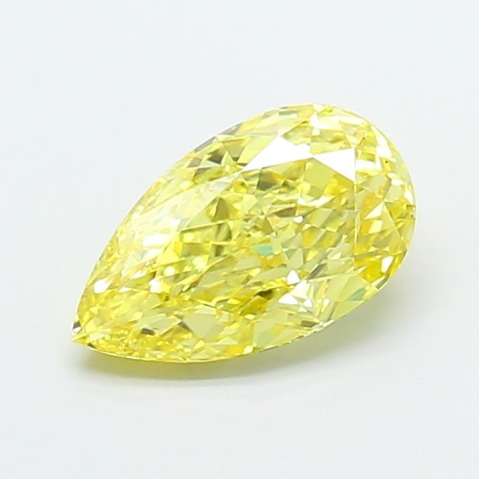 Loose Diamond - PEAR 2.77ct Fancy Vivid Yellow VS2: Loose Diamond - PEAR 2.77ct Fancy Vivid Yellow VS2 Source: This is a real non-mined Diamond that has been grown in a lab Shape: PEAR Carats: 2.77 Color: Fancy Vivid Yellow Certification: IGI Video: