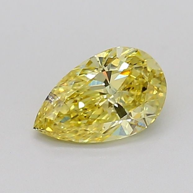 Loose Diamond - PEAR 0.84ct Fancy Intense Yellow SI2: Loose Diamond - PEAR 0.84ct Fancy Intense Yellow SI2 Source: This is a real non-mined Diamond that has been grown in a lab Shape: PEAR Carats: 0.84 Color: Fancy Intense Yellow Certification: IGI Video