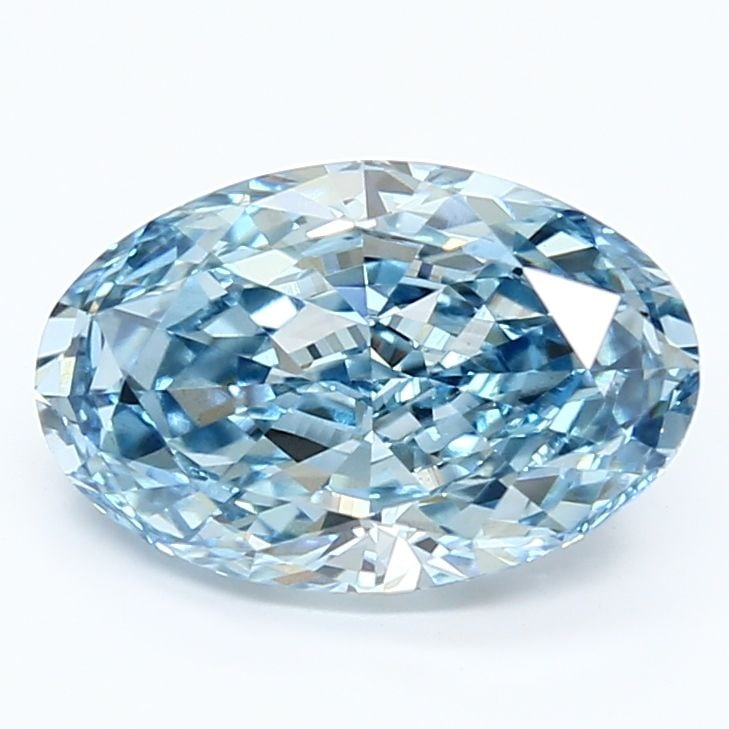 Loose Diamond - OVAL 2.81ct Fancy Vivid Blue VS1: Loose Diamond - OVAL 2.81ct Fancy Vivid Blue VS1 Source: This is a real non-mined Diamond that has been grown in a lab Shape: OVAL Carats: 2.81 Color: Fancy Vivid Blue Certification: IGI Video: