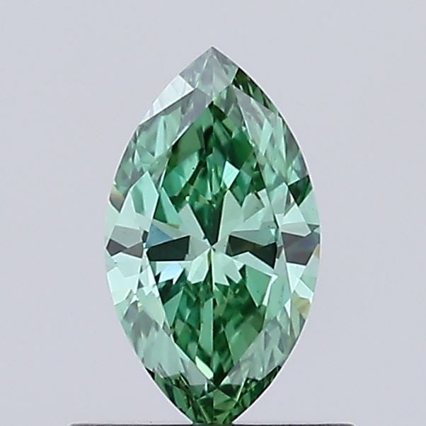 Loose Diamond - MARQUISE 0.41ct Fancy Vivid Green VS1: Loose Diamond - MARQUISE 0.41ct Fancy Vivid Green VS1 Source: This is a real non-mined Diamond that has been grown in a lab Shape: MARQUISE Carats: 0.41 Color: Fancy Vivid Green Certification: IGI The