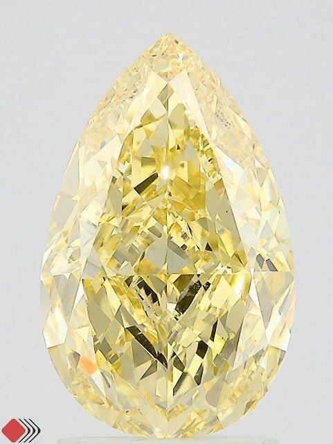 Loose Diamond - PEAR 2.52ct Fancy Intense Yellow VS1: Loose Diamond - PEAR 2.52ct Fancy Intense Yellow VS1 Source: This is a real non-mined Diamond that has been grown in a lab Shape: PEAR Carats: 2.52 Color: Fancy Intense Yellow Certification: IGI Video
