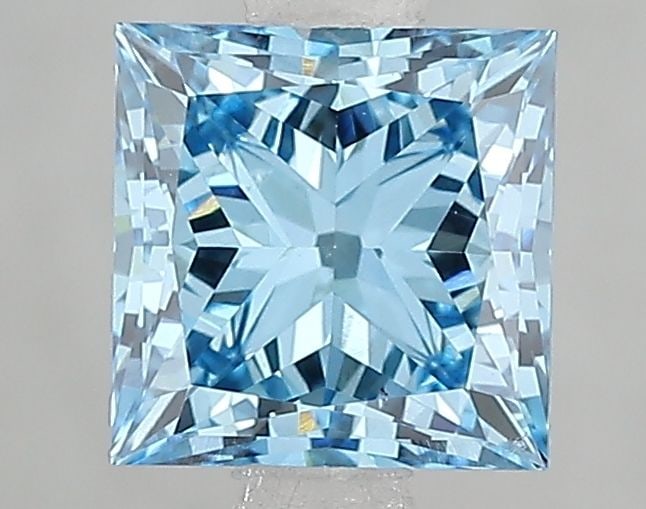 Loose Diamond - PRINCESS 1.59ct Fancy Vivid Blue VS1: Loose Diamond - PRINCESS 1.59ct Fancy Vivid Blue VS1 Source: This is a real non-mined Diamond that has been grown in a lab Shape: PRINCESS Carats: 1.59 Color: Fancy Vivid Blue Certification: IGI Video