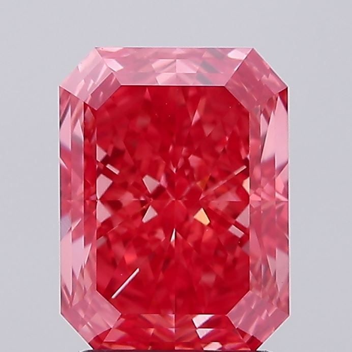 Loose Diamond - RADIANT 2.51ct Fancy Vivid Pink VS1: Loose Diamond - RADIANT 2.51ct Fancy Vivid Pink VS1 Source: This is a real non-mined Diamond that has been grown in a lab Shape: RADIANT Carats: 2.51 Color: Fancy Vivid Pink Certification: IGI Video: