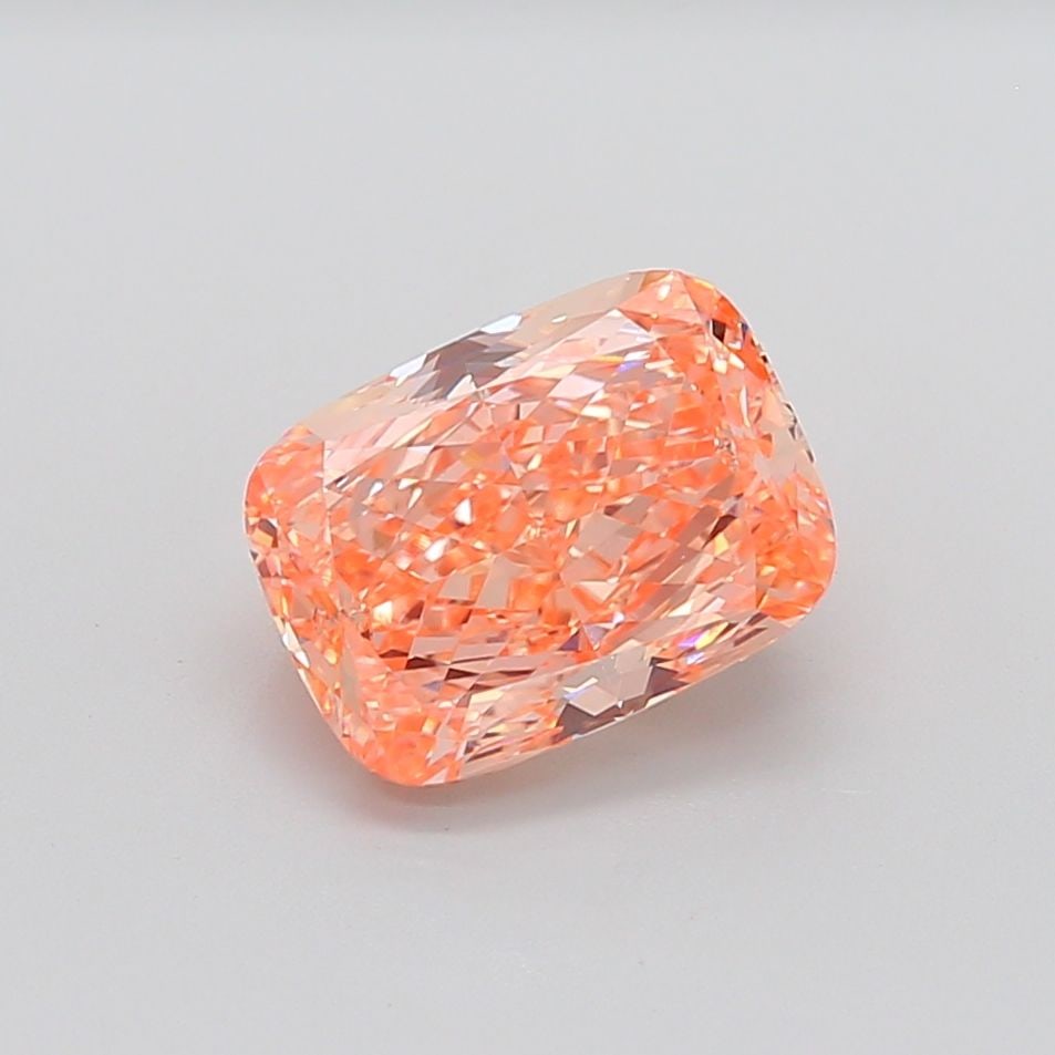 Loose Diamond - CUSHION MODIFIED 4.57ct Fancy Vivid Pink Orange VS1: Loose Diamond - CUSHION MODIFIED 4.57ct Fancy Vivid Pink Orange VS1 Source: This is a real non-mined Diamond that has been grown in a lab Shape: CUSHION MODIFIED Carats: 4.57 Color: Fancy Vivid Pink O