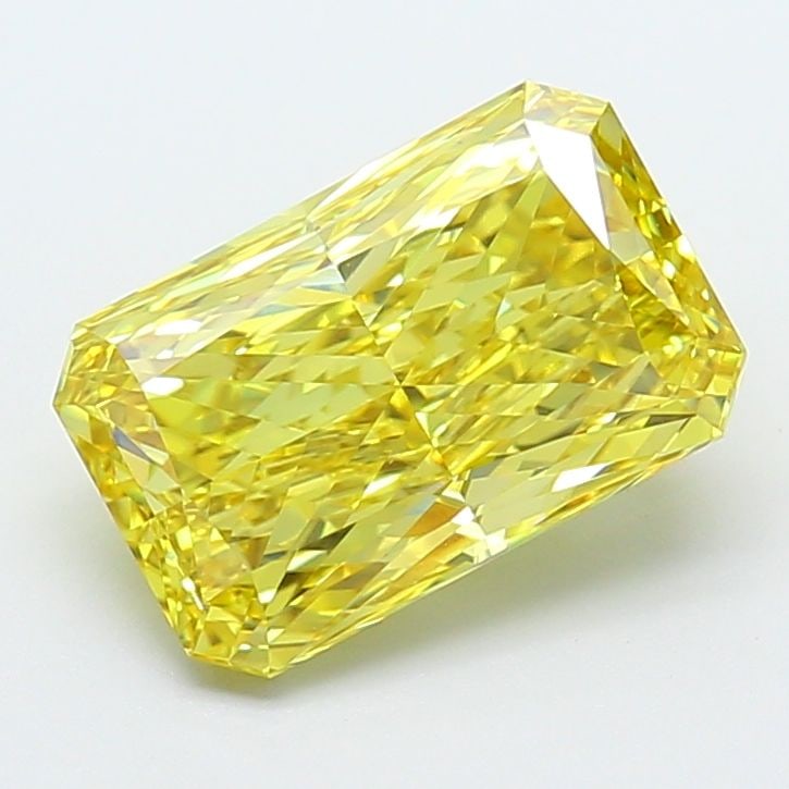 Loose Diamond - RADIANT 4.01ct Fancy Vivid Yellow VS1: Loose Diamond - RADIANT 4.01ct Fancy Vivid Yellow VS1 Source: This is a real non-mined Diamond that has been grown in a lab Shape: RADIANT Carats: 4.01 Color: Fancy Vivid Yellow Certification: IGI Vid
