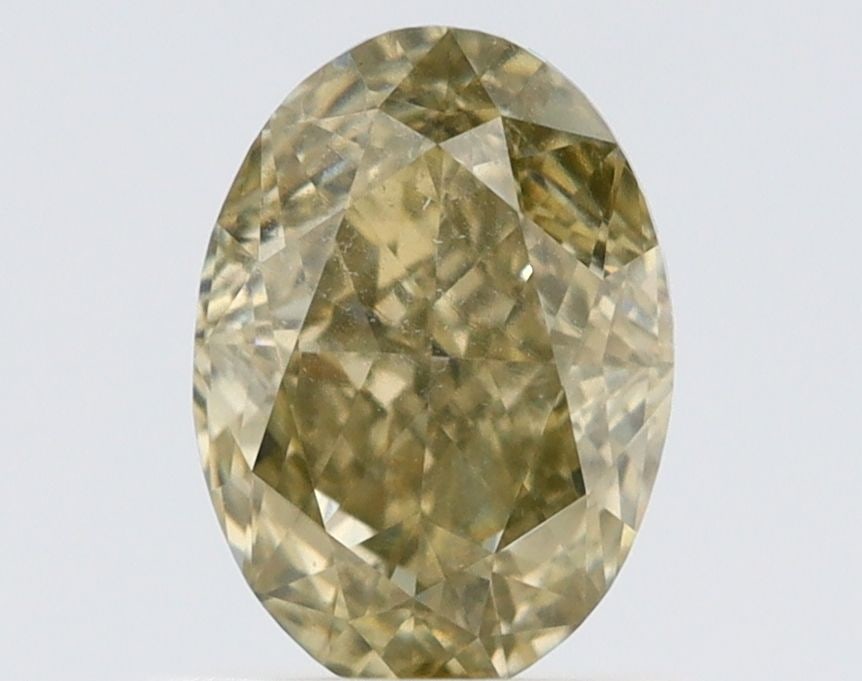 Loose Diamond - OVAL 1.02ct Fancy Grayish Greenish Yellow SI2: Loose Diamond - OVAL 1.02ct Fancy Grayish Greenish Yellow SI2 Source: Natural Shape: OVAL Carats: 1.02 Color: Fancy Grayish Greenish Yellow Certification: GIA Video:
