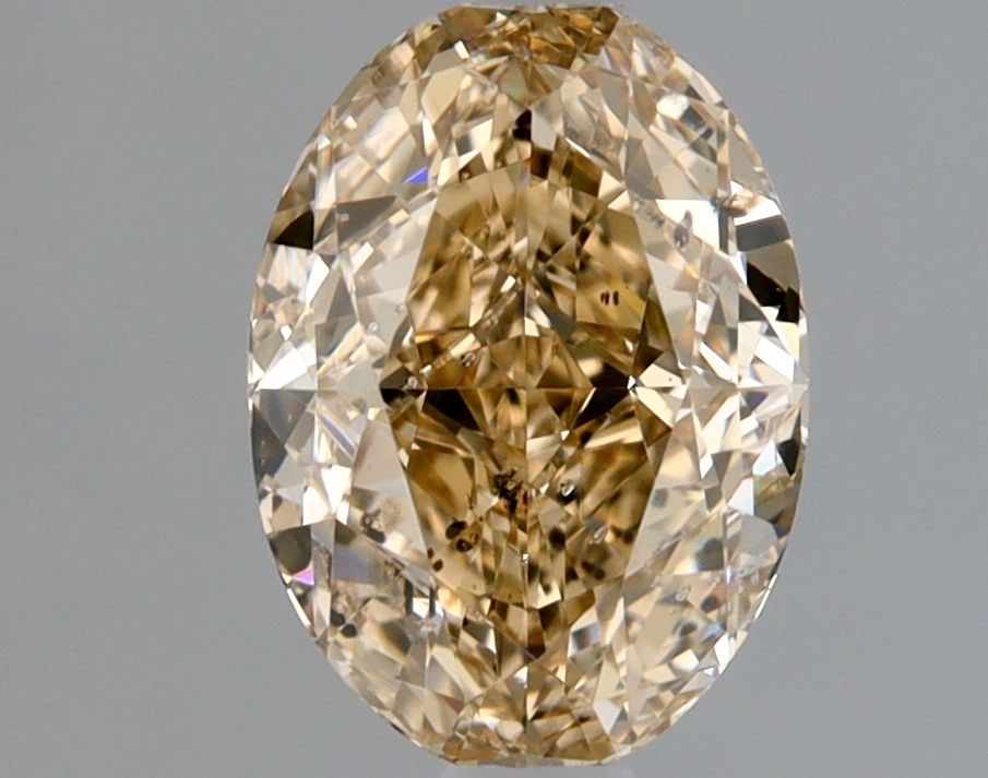 Loose Diamond - OVAL 1.01ct Fancy Light Yellow Brown SI2: Loose Diamond - OVAL 1.01ct Fancy Light Yellow Brown SI2 Source: Natural Shape: OVAL Carats: 1.01 Color: Fancy Light Yellow Brown Certification: GIA Video: