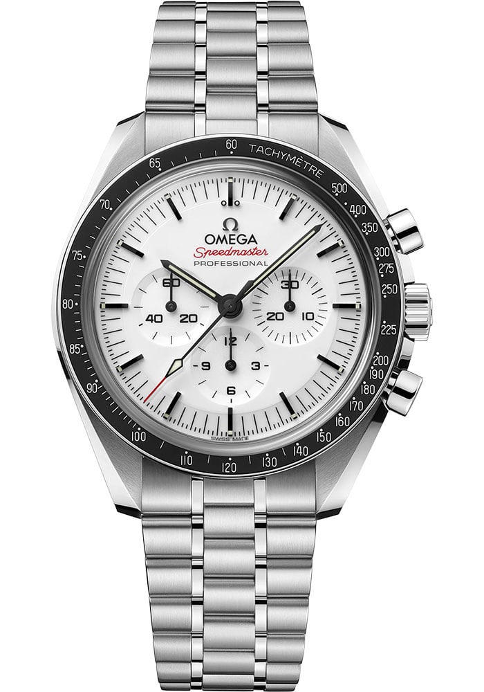 Omega Speedmaster Moonwatch White Dial Steel Bracelet Ref 310.30.42.50.04.001 (1 of 7)