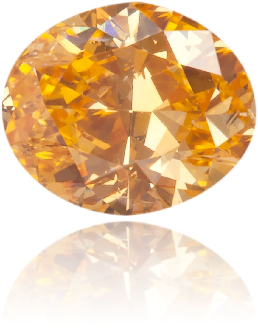 Loose Diamond - OVAL 0.19ct Fancy Intense Orange SI2: Loose Diamond - OVAL 0.19ct Fancy Intense Orange SI2 Source: Natural Shape: OVAL Carats: 0.19 Color: Fancy Intense Orange Certification: GIA The Diamond Depot Guarantee: All items in this auction are 