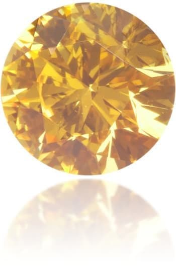 Loose Diamond - ROUND 0.36ct Fancy Intense Orange VVS2: Loose Diamond - ROUND 0.36ct Fancy Intense Orange VVS2 Source: Natural Shape: ROUND Carats: 0.36 Color: Fancy Intense Orange Certification: NONE The Diamond Depot Guarantee: All items in this auction 