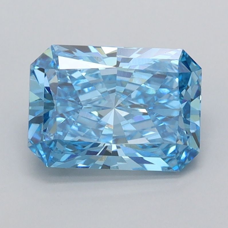Loose Diamond - RADIANT 1.54ct Fancy Vivid Blue VVS1: Loose Diamond - RADIANT 1.54ct Fancy Vivid Blue VVS1 Source: This is a real non-mined Diamond that has been grown in a lab Shape: RADIANT Carats: 1.54 Color: Fancy Vivid Blue Certification: IGI Video: