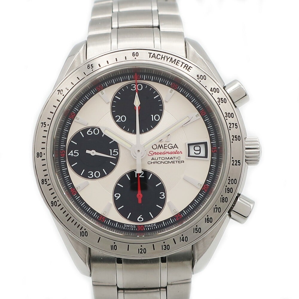OMEGA Speedmaster 3211.31.00 Swiss Stainless Steel Men's Wristwatch: OMEGA Speedmaster 3211.31.00 Swiss Stainless Steel Men's Wristwatch This OMEGA Speedmaster 3211.31.00 is an automatic men's wristwatch crafted in Switzerland. The watch features a stainless steel case