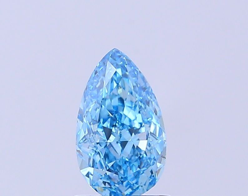 Loose Diamond - PEAR 1.01ct Fancy Vivid Blue SI1: Loose Diamond - PEAR 1.01ct Fancy Vivid Blue SI1 Source: This is a real non-mined Diamond that has been grown in a lab Shape: PEAR Carats: 1.01 Color: Fancy Vivid Blue Certification: IGI Video:
