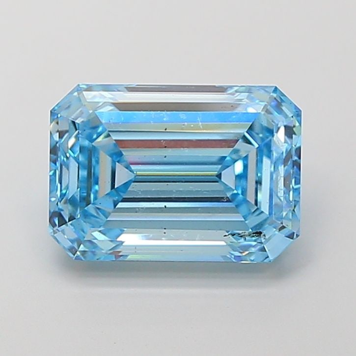 Loose Diamond - EMERALD 4.75ct Fancy Vivid Blue VS2: Loose Diamond - EMERALD 4.75ct Fancy Vivid Blue VS2 Source: This is a real non-mined Diamond that has been grown in a lab Shape: EMERALD Carats: 4.75 Color: Fancy Vivid Blue Certification: IGI Video: