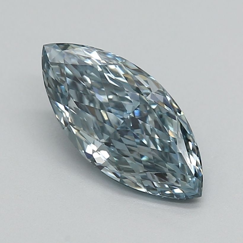 Loose Diamond - MARQUISE 0.93ct Fancy Vivid Blue VVS2: Loose Diamond - MARQUISE 0.93ct Fancy Vivid Blue VVS2 Source: This is a real non-mined Diamond that has been grown in a lab Shape: MARQUISE Carats: 0.93 Color: Fancy Vivid Blue Certification: NONE