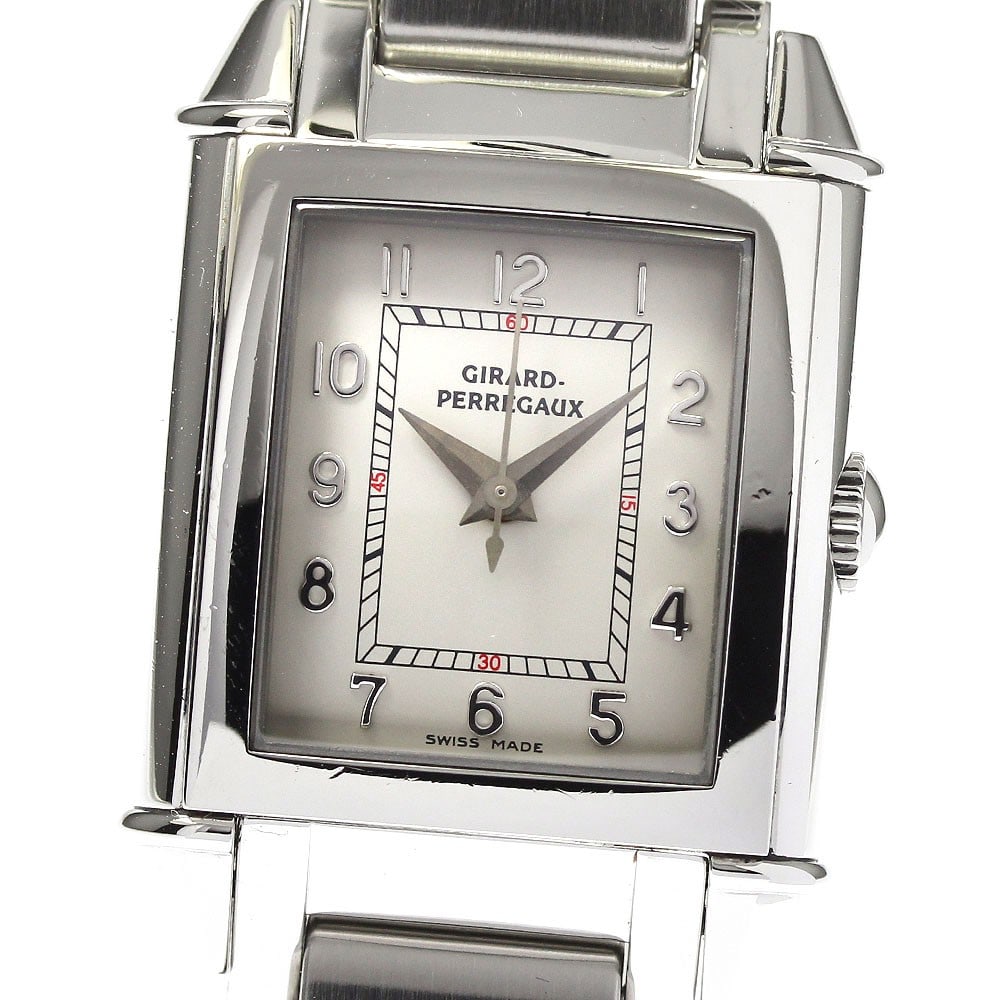 Girard Perregaux Vintage 1945 Ladies Manual Wind Watch: Girard Perregaux Vintage 1945 Ladies Manual Wind Watch This Girard Perregaux Vintage 1945 ladies' wristwatch features a stainless steel case and band with a silver dial. The manual winding movement is