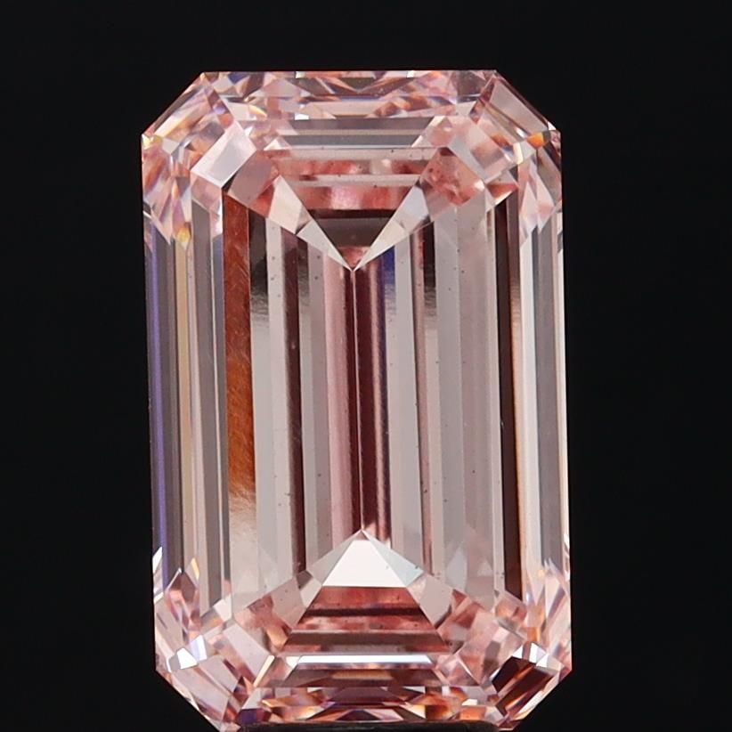 Loose Diamond - EMERALD 10.04ct Fancy Intense Pink VS1: Loose Diamond - EMERALD 10.04ct Fancy Intense Pink VS1 Source: This is a real non-mined Diamond that has been grown in a lab Shape: EMERALD Carats: 10.04 Color: Fancy Intense Pink Certification: IGI V