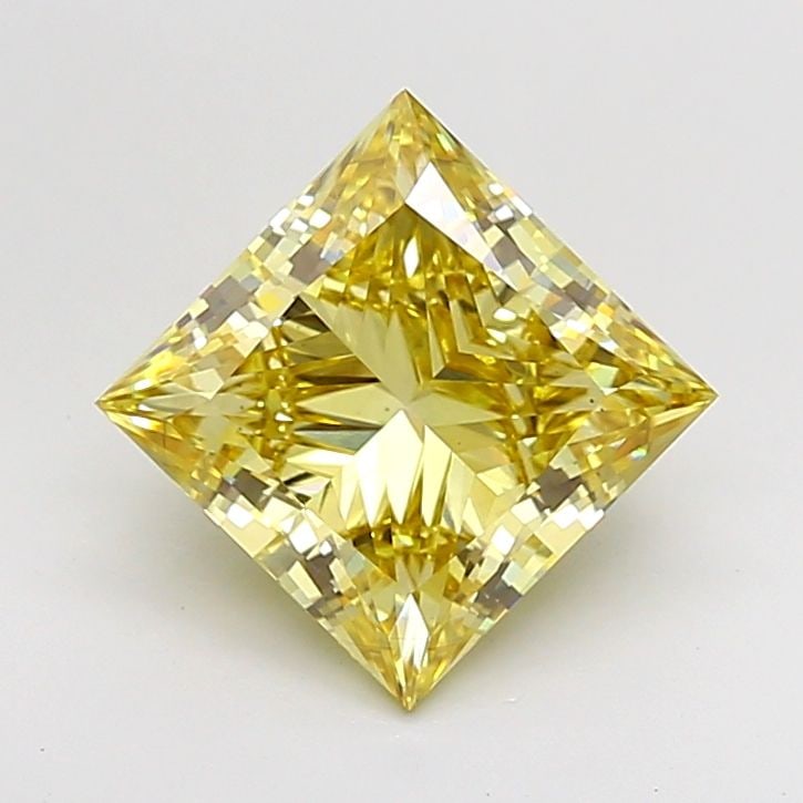 Loose Diamond - PRINCESS 3.52ct Fancy Yellow VS1: Loose Diamond - PRINCESS 3.52ct Fancy Yellow VS1 Source: This is a real non-mined Diamond that has been grown in a lab Shape: PRINCESS Carats: 3.52 Color: Fancy Yellow Certification: IGI Video: