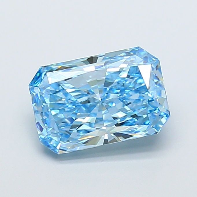 Loose Diamond - RADIANT 4.03ct Fancy Vivid Blue VS1: Loose Diamond - RADIANT 4.03ct Fancy Vivid Blue VS1 Source: This is a real non-mined Diamond that has been grown in a lab Shape: RADIANT Carats: 4.03 Color: Fancy Vivid Blue Certification: IGI Video: