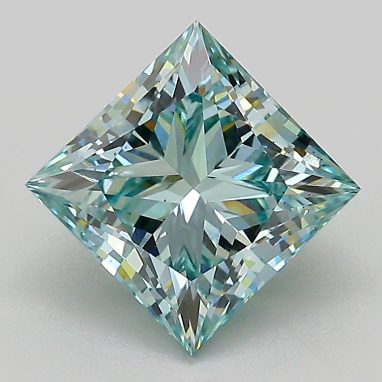 Loose Diamond - PRINCESS 2.08ct Fancy Intense Green VS2: Loose Diamond - PRINCESS 2.08ct Fancy Intense Green VS2 Source: This is a real non-mined Diamond that has been grown in a lab Shape: PRINCESS Carats: 2.08 Color: Fancy Intense Green Certification: IGI