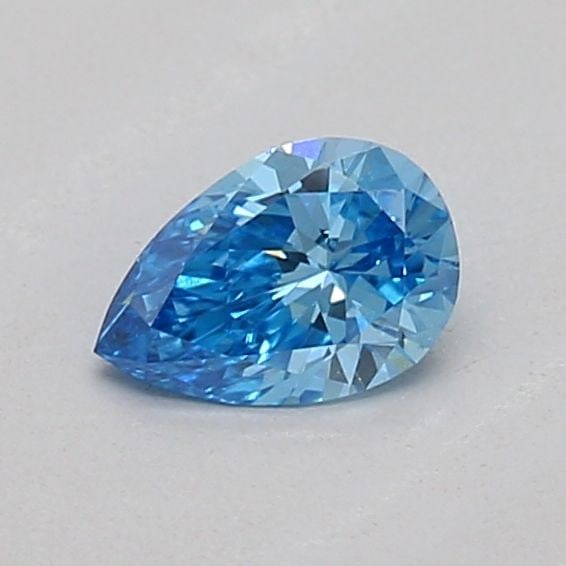 Loose Diamond - PEAR 0.19ct Fancy Vivid Blue VS2: Loose Diamond - PEAR 0.19ct Fancy Vivid Blue VS2 Source: This is a real non-mined Diamond that has been grown in a lab Shape: PEAR Carats: 0.19 Color: Fancy Vivid Blue Certification: IGI Video: