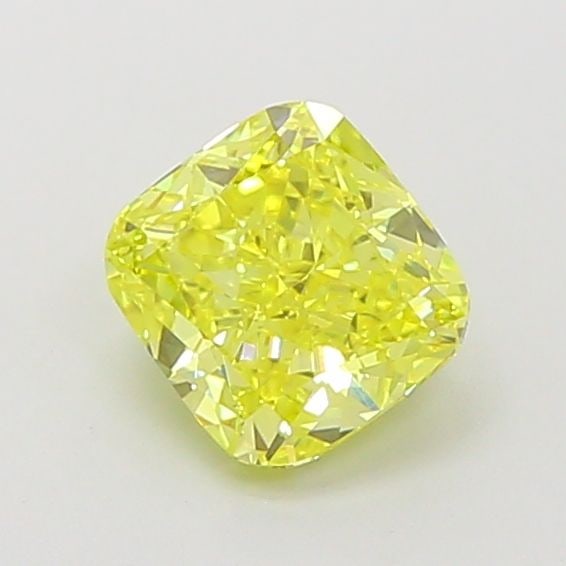 Loose Diamond - CUSHION BRILLIANT 1.19ct Fancy Vivid Yellow VS1 (1 of 1)