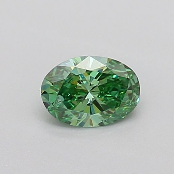 Loose Diamond - OVAL 0.3ct Fancy Vivid Green VVS2: Loose Diamond - OVAL 0.3ct Fancy Vivid Green VVS2 Source: This is a real non-mined Diamond that has been grown in a lab Shape: OVAL Carats: 0.3 Color: Fancy Vivid Green Certification: IGI Video: